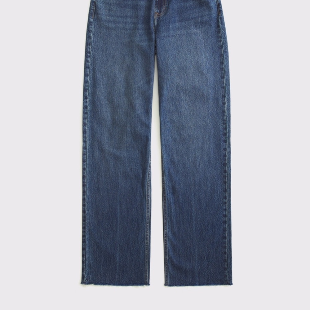 Abercrombie & Fitch medium wash The loose high rise jean